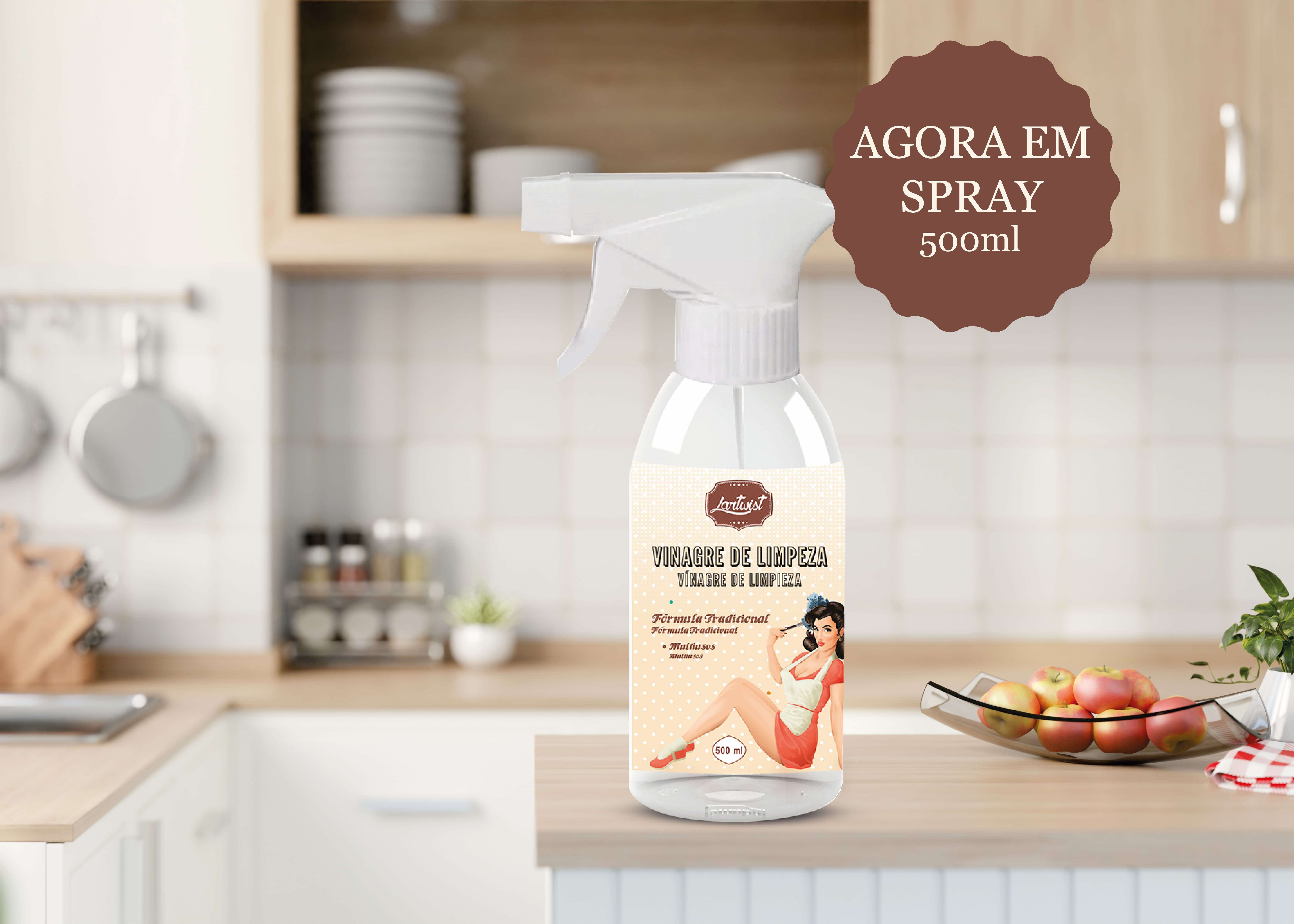 notícia vinagre de limpeza em spray